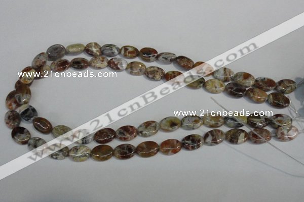 COP315 15.5 inches 10*14mm oval brandy opal gemstone beads wholesale