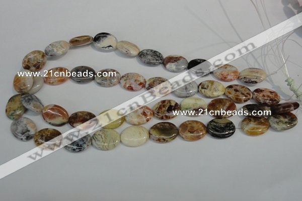 COP317 15.5 inches 15*20mm oval brandy opal gemstone beads wholesale