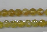 COP332 15.5 inches 8mm round yellow opal gemstone beads wholesale