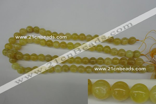 COP333 15.5 inches 10mm round yellow opal gemstone beads wholesale