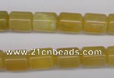 COP339 15.5 inches 10*12mm tube yellow opal gemstone beads