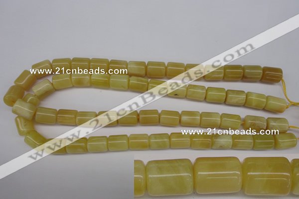 COP340 15.5 inches 10*14mm tube yellow opal gemstone beads