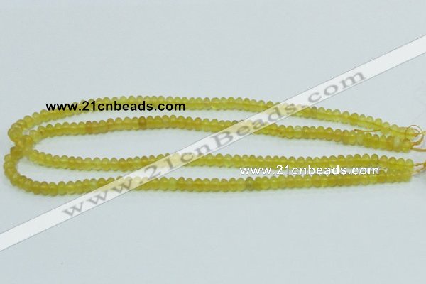 COP350 15.5 inches 4*6mm rondelle yellow opal gemstone beads wholesale