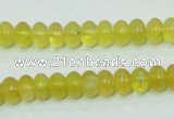 COP351 15.5 inches 5*8mm rondelle yellow opal gemstone beads wholesale