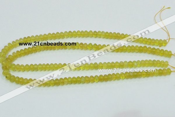 COP351 15.5 inches 5*8mm rondelle yellow opal gemstone beads wholesale