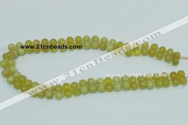 COP355 15.5 inches 8*16mm bone shape yellow opal gemstone beads