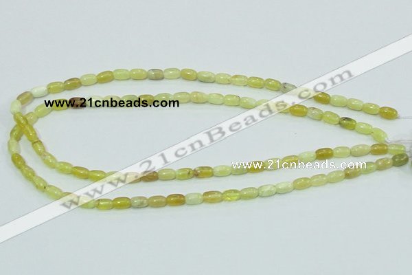 COP356 15.5 inches 5*8mm rice yellow opal gemstone beads wholesale