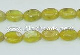 COP361 15.5 inches 9*12mm oval yellow opal gemstone beads wholesale