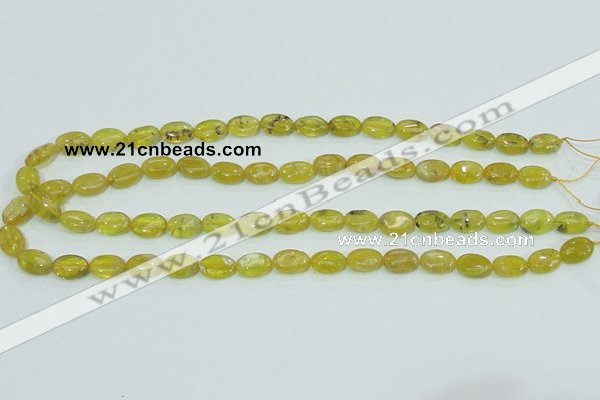COP361 15.5 inches 9*12mm oval yellow opal gemstone beads wholesale