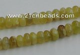 COP371 15.5 inches 5*8mm rondelle yellow opal gemstone beads