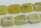 COP373 15.5 inches 13*18mm rectangle yellow opal gemstone beads