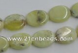 COP377 15.5 inches 12*16mm oval yellow opal gemstone beads wholesale