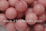 COP406 15.5 inches 14mm round Chinese pink opal gemstone beads