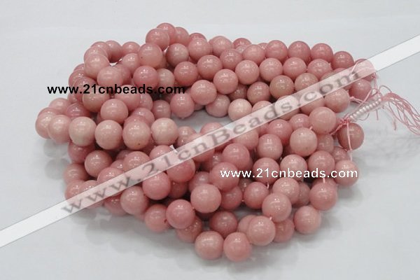 COP406 15.5 inches 14mm round Chinese pink opal gemstone beads