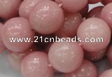 COP407 15.5 inches 18mm round Chinese pink opal gemstone beads