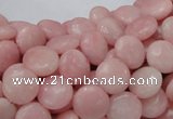 COP413 15.5 inches 10mm flat round Chinese pink opal gemstone beads