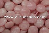 COP414 15.5 inches 12mm flat round Chinese pink opal gemstone beads
