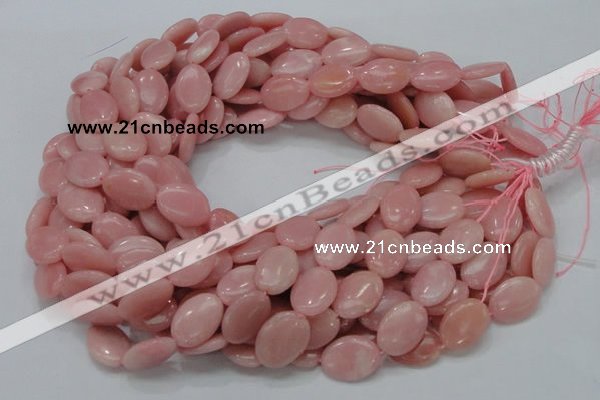 COP419 15.5 inches 14*18mm oval Chinese pink opal gemstone beads