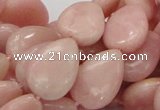 COP424 15.5 inches 12*18mm flat teardrop Chinese pink opal gemstone beads