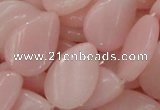 COP425 15.5 inches 18*24mm twisted teardrop Chinese pink opal gemstone bead