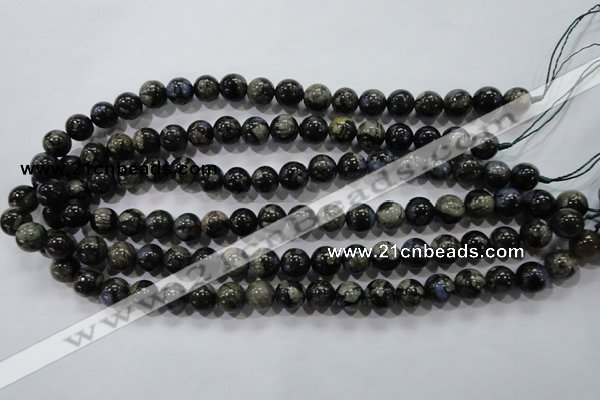 COP454 15.5 inches 10mm round natural grey opal gemstone beads