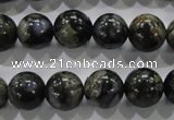 COP455 15.5 inches 12mm round natural grey opal gemstone beads