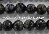 COP455 15.5 inches 12mm round natural grey opal gemstone beads