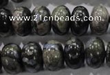 COP472 15.5 inches 10*16mm rondelle natural grey opal gemstone beads