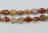 COP500 15.5 inches 6*8mm oval natural red opal gemstone beads