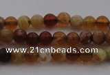 COP508 15.5 inches 4mm round natural red opal gemstone beads