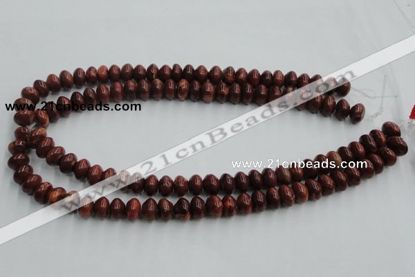 COP520 15.5 inches 7*12mm rondelle red opal gemstone beads wholesale