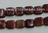 COP525 15.5 inches 10*10mm square red opal gemstone beads wholesale