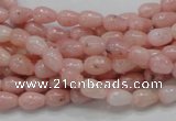 COP54 15.5 inches 5*8mm teardrop natural pink opal gemstone beads