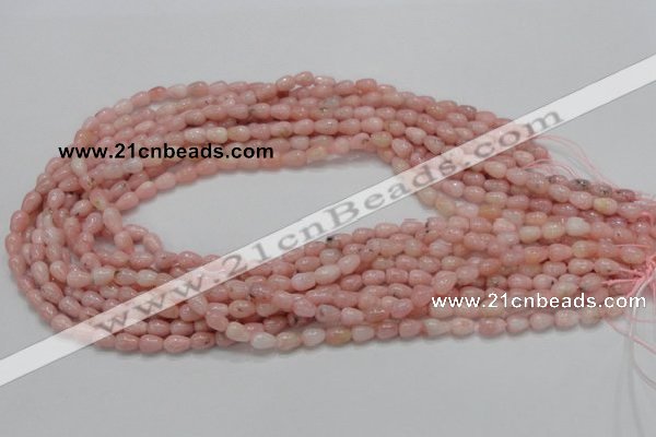 COP54 15.5 inches 5*8mm teardrop natural pink opal gemstone beads