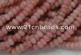 COP56 15.5 inches 2.5*4mm rondelle natural pink opal gemstone beads