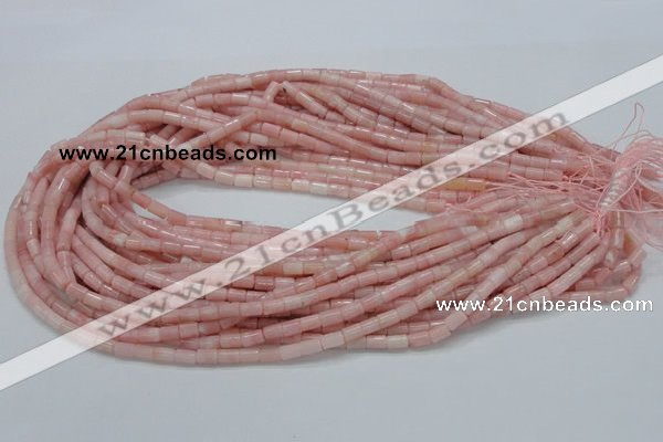 COP58 15.5 inches 4*7mm column natural pink opal gemstone beads