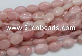 COP61 15.5 inches 6*8mm oval natural pink opal gemstone beads