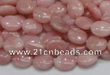 COP62 15.5 inches 8*10mm oval natural pink opal gemstone beads