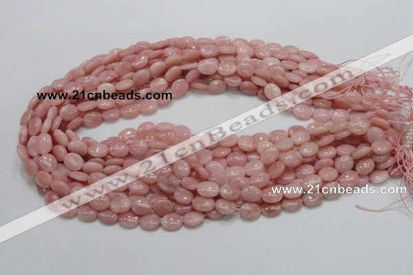 COP62 15.5 inches 8*10mm oval natural pink opal gemstone beads