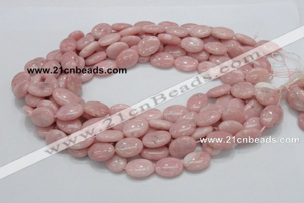 COP65 15.5 inches 14*18mm oval natural pink opal gemstone beads