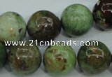 COP656 15.5 inches 16mm round green opal gemstone beads wholesale