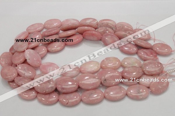 COP66 15.5 inches 18*25mm oval natural pink opal gemstone beads