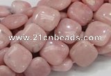 COP68 15.5 inches 12*12mm square natural pink opal gemstone beads