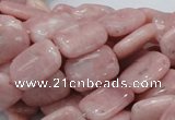 COP69 15.5 inches 10*14mm rectangle natural pink opal gemstone beads