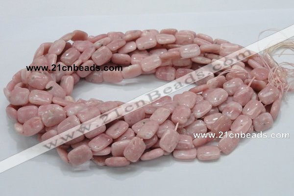 COP69 15.5 inches 10*14mm rectangle natural pink opal gemstone beads