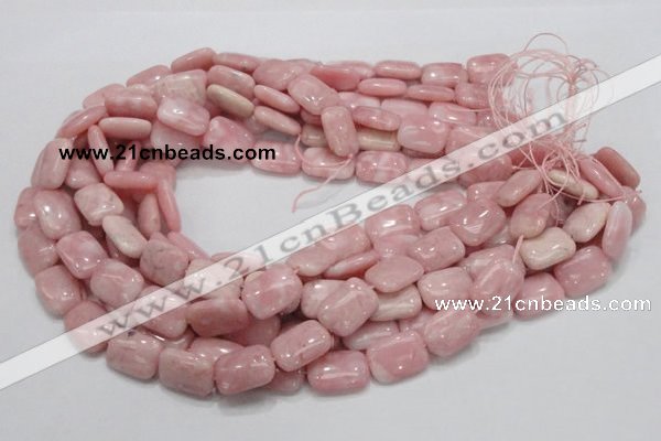 COP70 15.5 inches 13*18mm rectangle natural pink opal gemstone beads