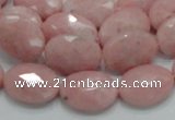 COP72 15.5 inches 13*18mm faceted oval natural pink opal beads