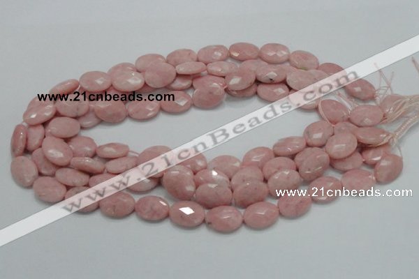 COP72 15.5 inches 13*18mm faceted oval natural pink opal beads