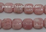 COP79 15.5 inches 12*12mm square natural pink opal gemstone beads