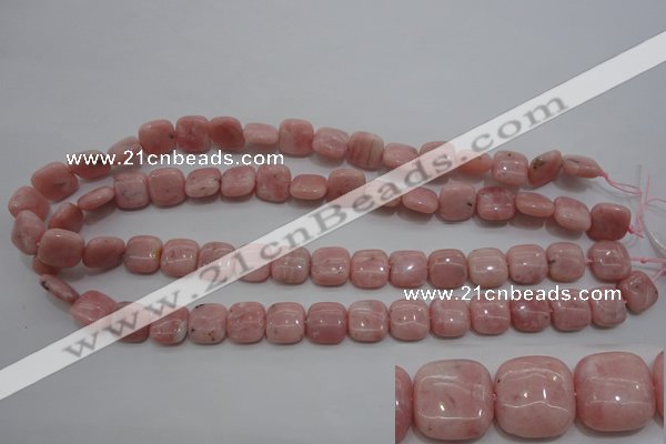 COP79 15.5 inches 12*12mm square natural pink opal gemstone beads